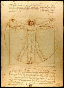  Leonardo da Vinci: Der vitruvianischer Mensch